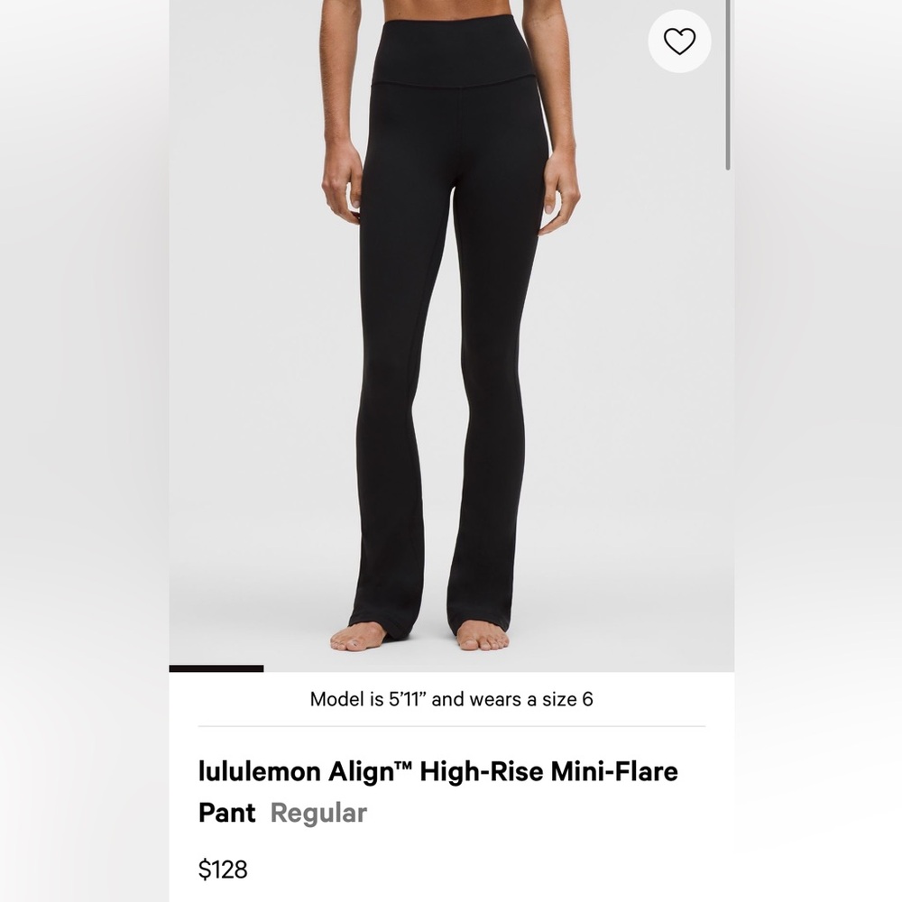 Lululemon High Rise Align Mini Flare